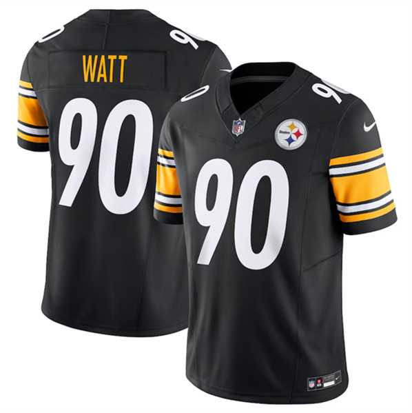 Men & Women & Youth Pittsburgh Steelers #90 T.J. Watt Black 2023 F.U.S.E. Vapor Untouchable Limited Stitched Jersey